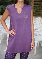 Delicate Power Purple Cotton Coverup