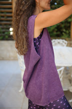 Delicate Power Purple Cotton Coverup
