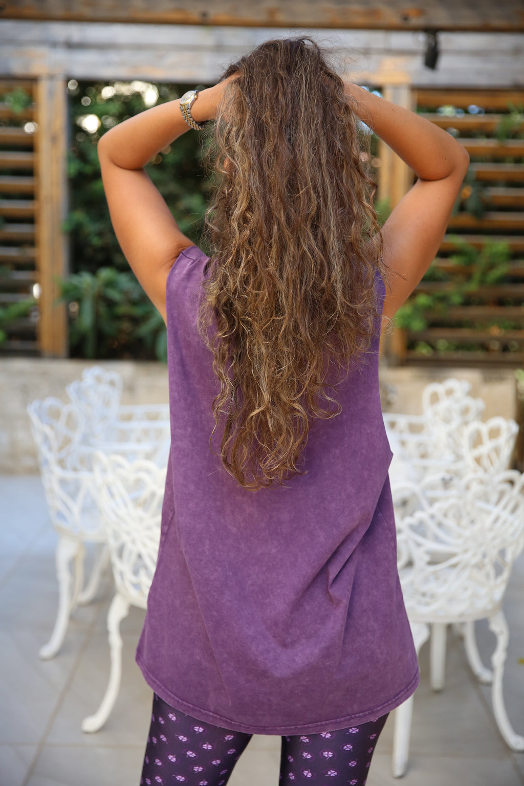 Delicate Power Purple Cotton Coverup