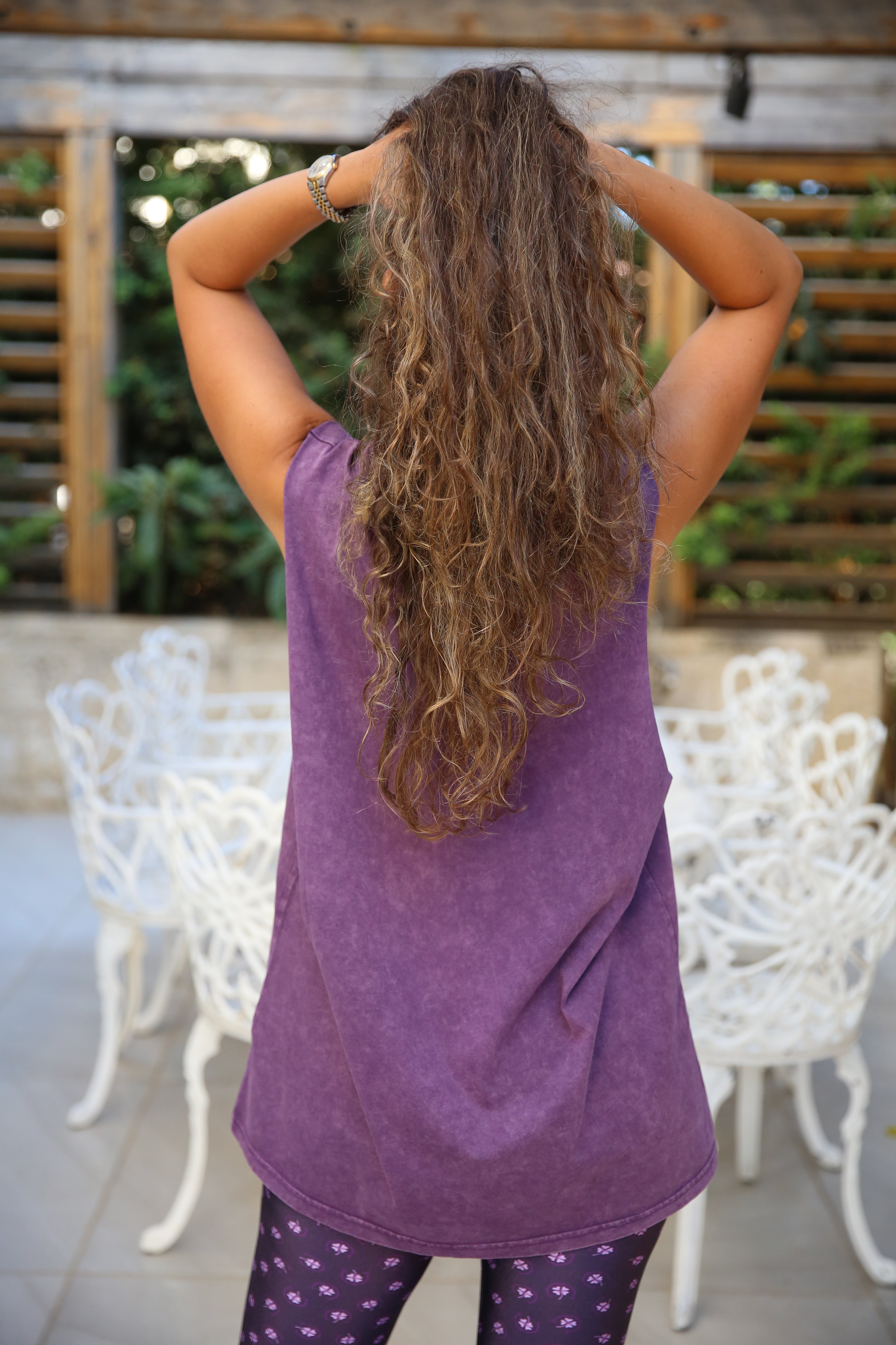 Delicate Power Purple Cotton Coverup