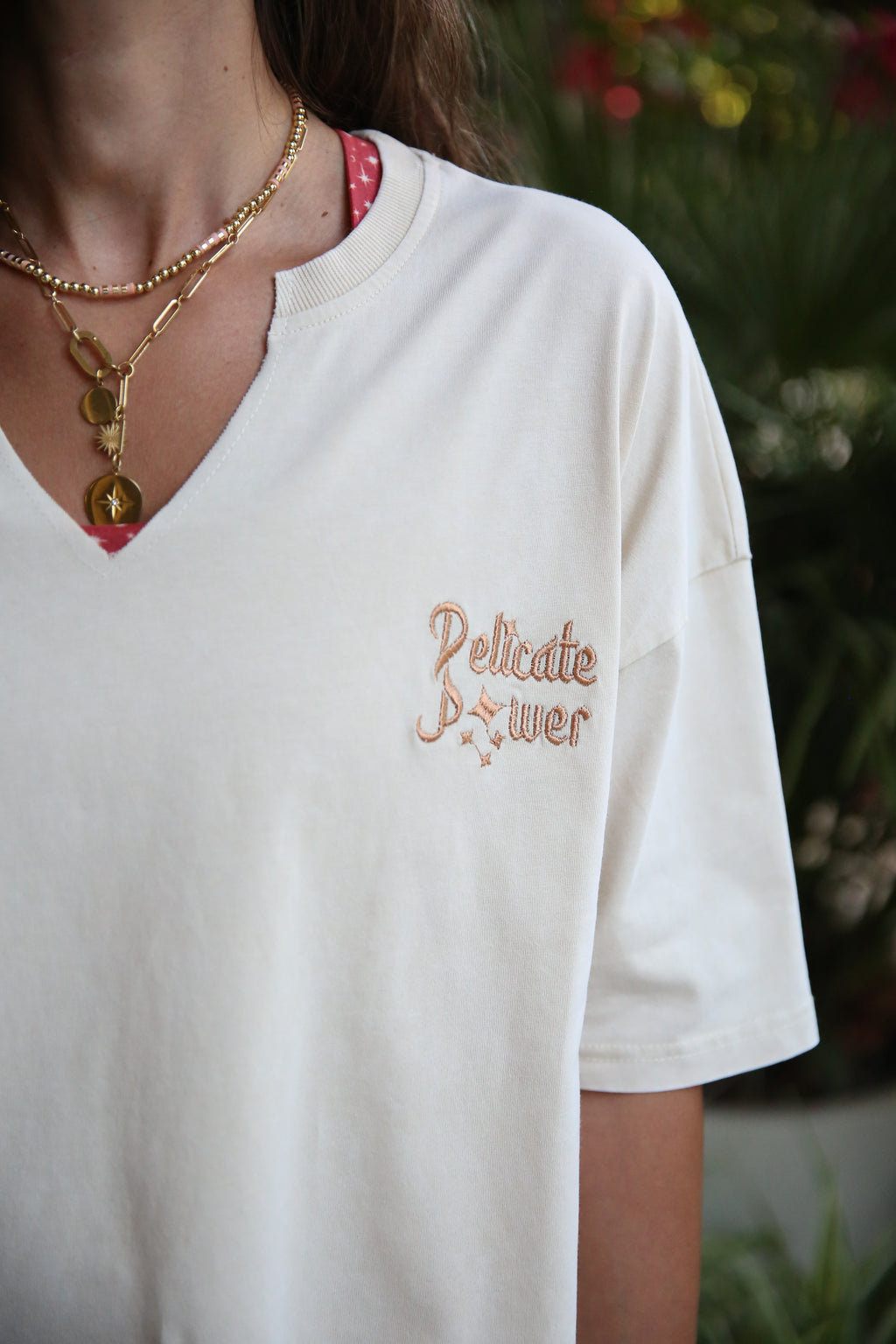 Delicate Power Beige Cotton Coverup