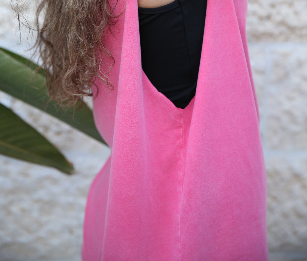 Delicate Power Hot Pink Cotton Coverup