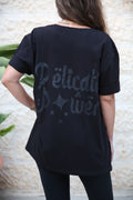 Delicate Power Black Cotton Coverup