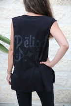 Delicate Power Black Cotton Coverup