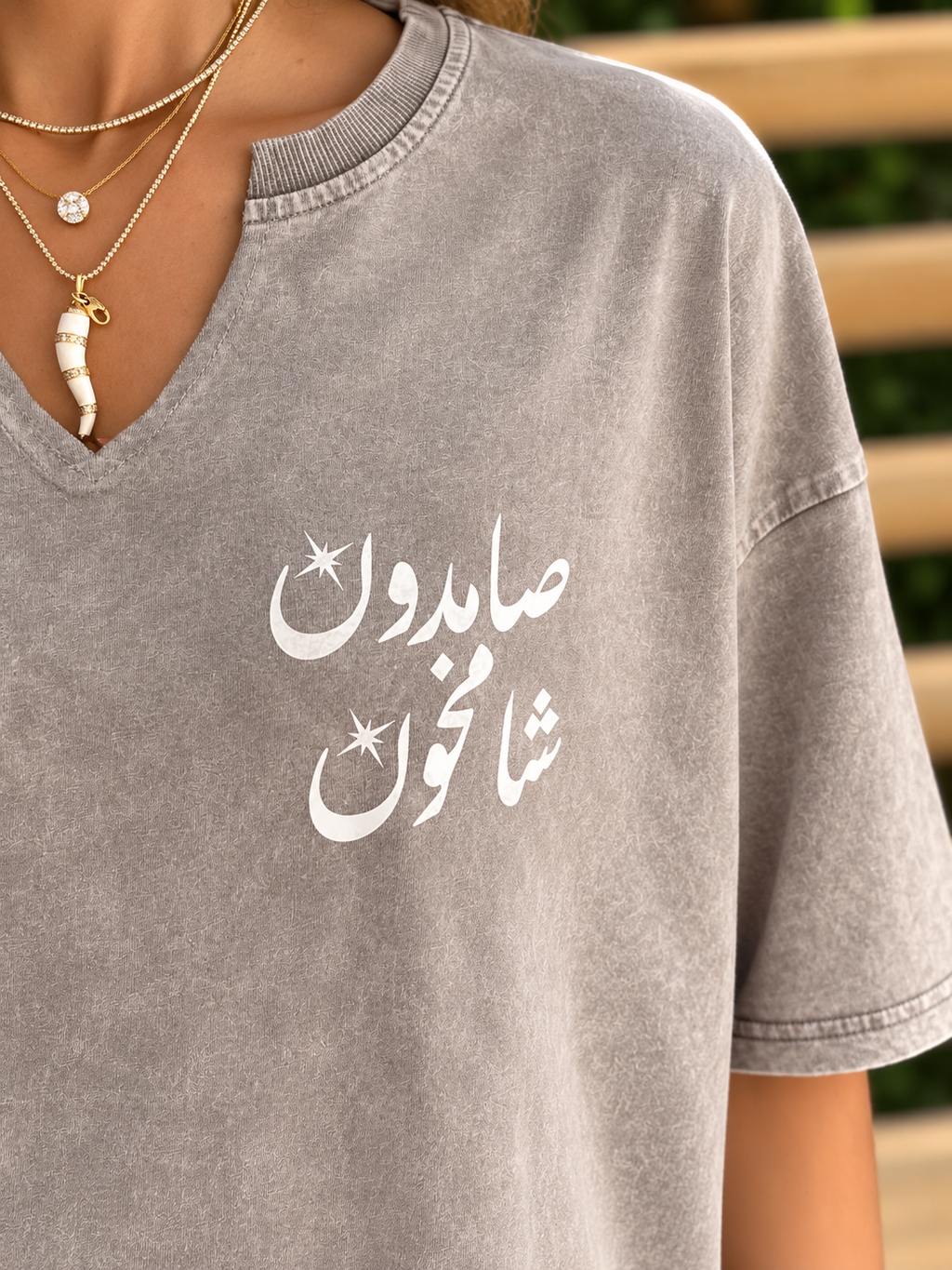 Delicate Power Grey Cotton Coverup