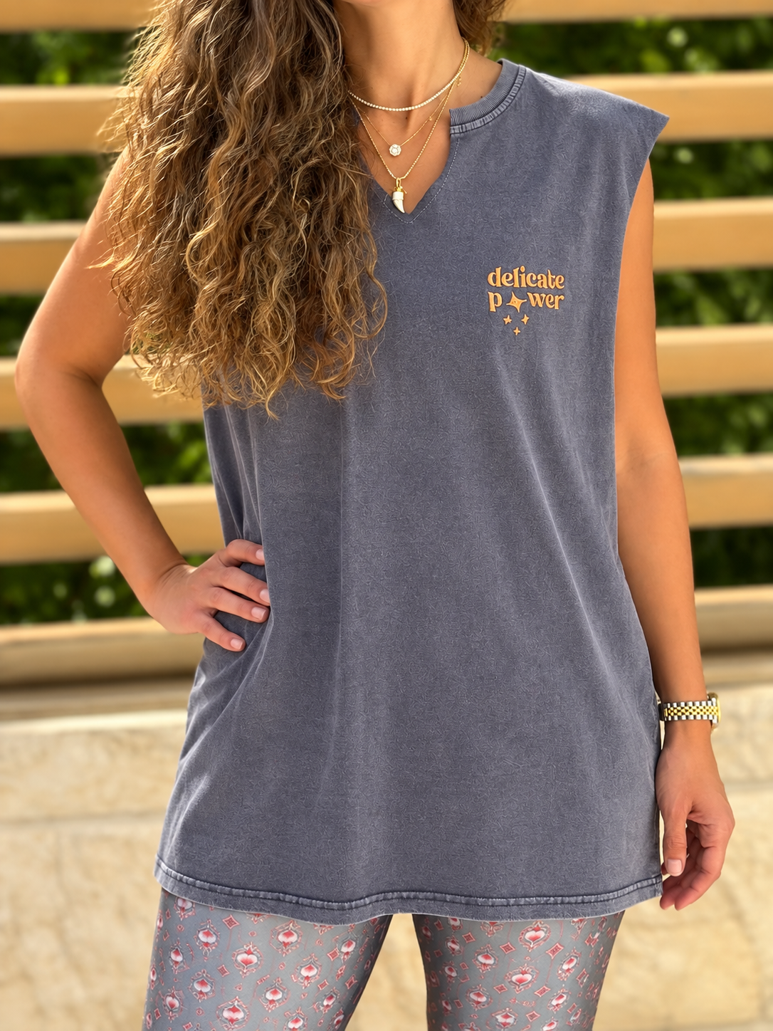 Delicate Power Navy Blue Cotton Coverup