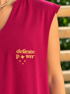 Delicate Power Burgundy Cotton Coverup