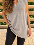 Delicate Power Grey Cotton Coverup