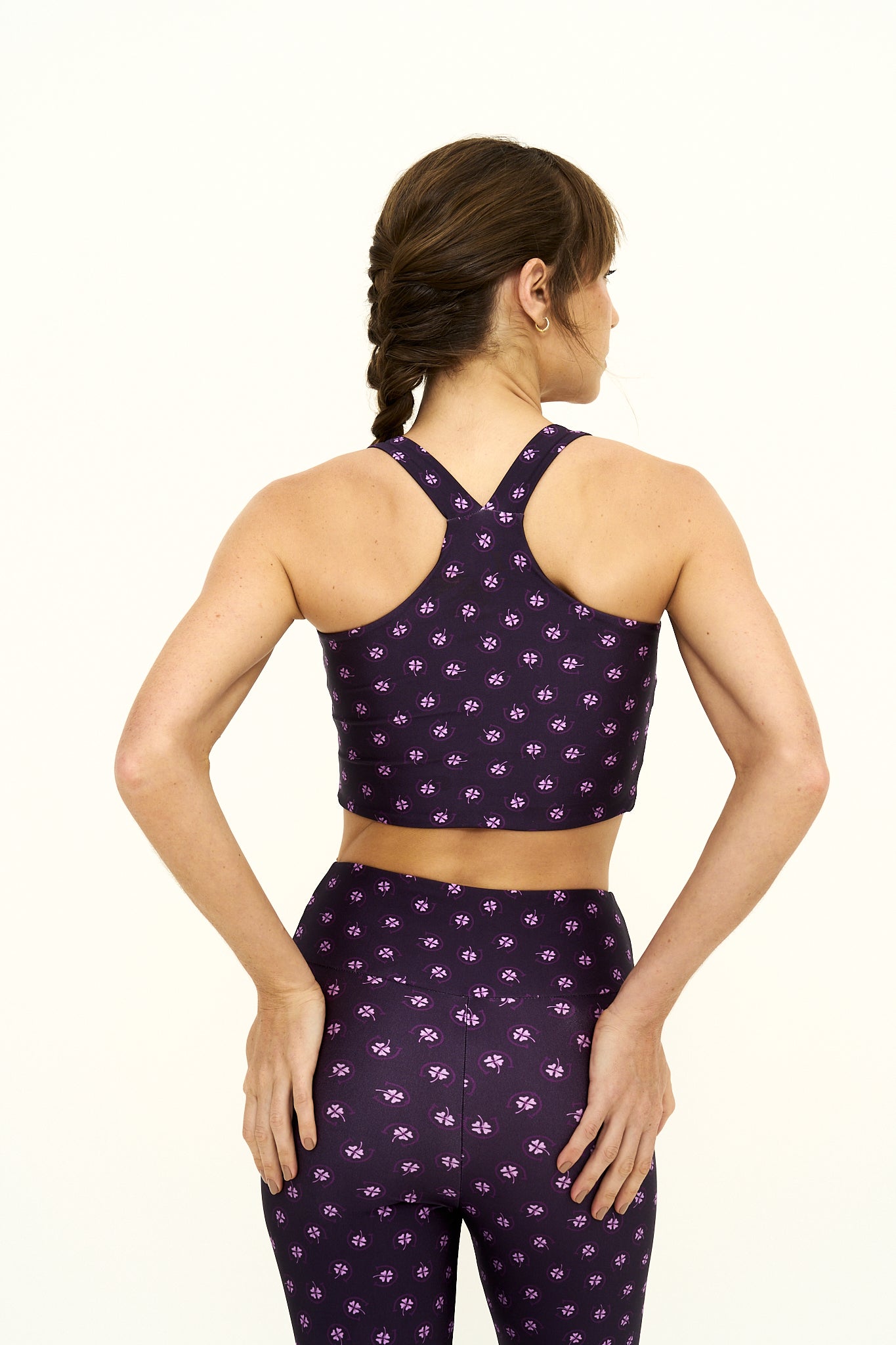 Lucky Purple Slim Set with Top Y