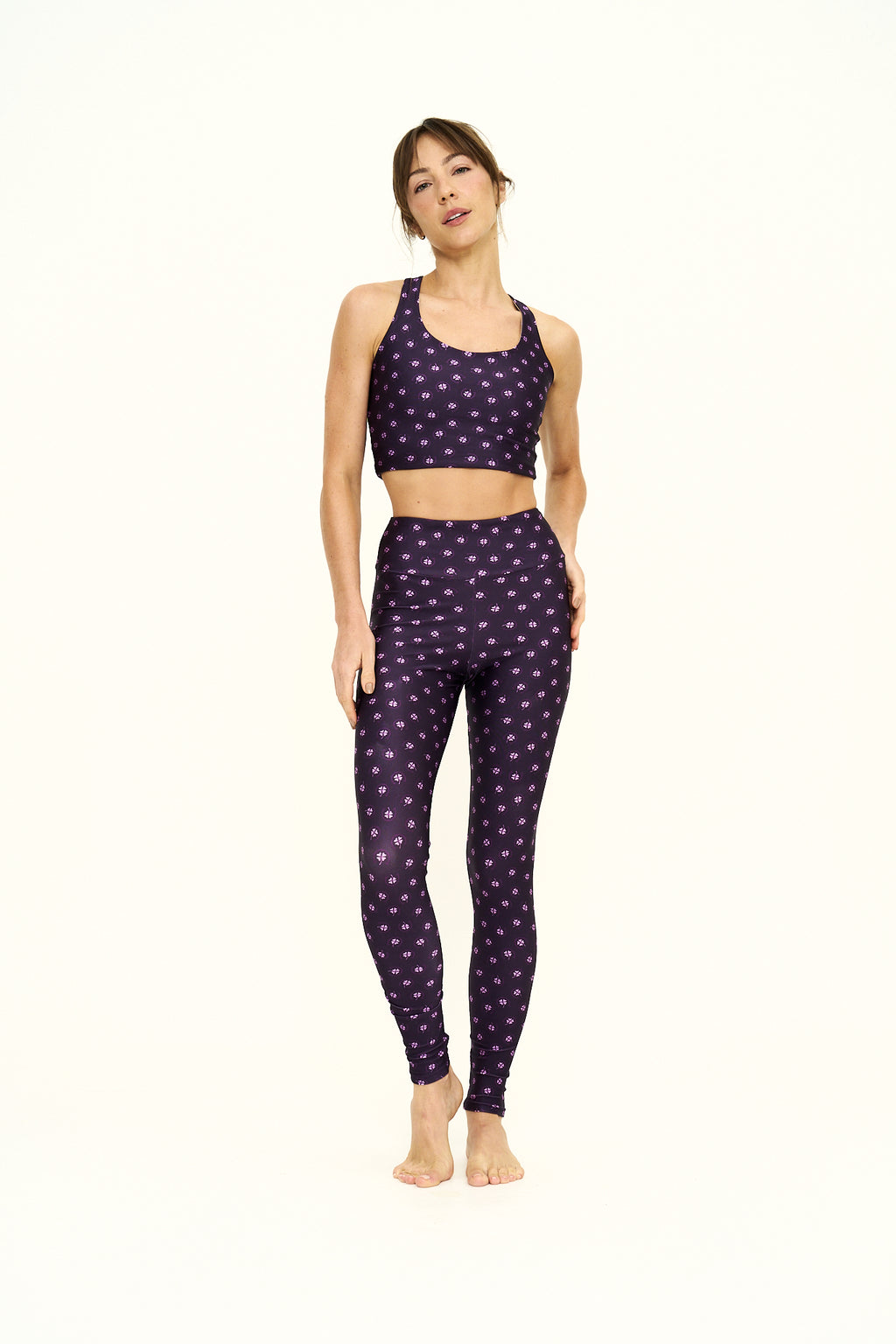 Lucky Purple Slim Set with Top Y