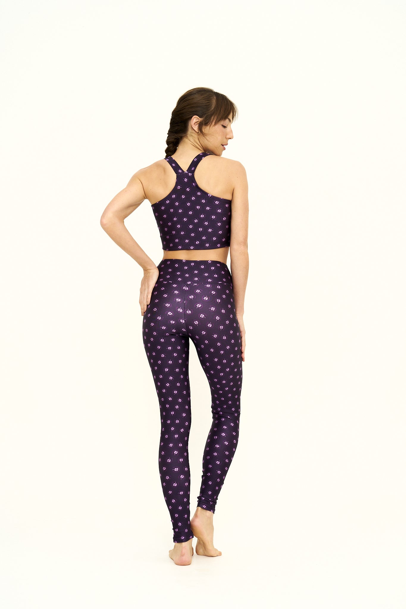 Lucky Purple Slim Set with Top Y